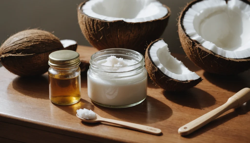 démaquillant huile de coco